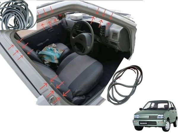 Suzuki Mehran Body Spring Rubber | 2 Pcs | For 2 Doors