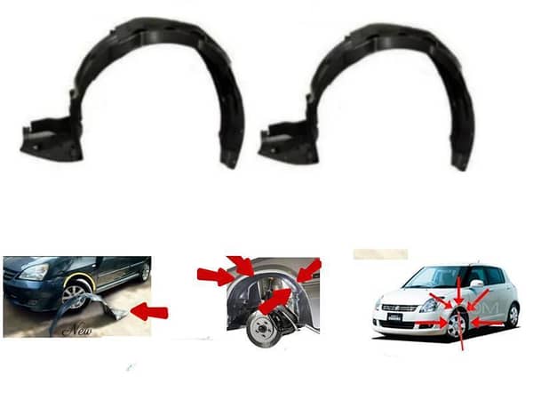 Suzuki Swift Fender Shield Set (2008-2021) | Includes Left and Right Shields | 2 Pieces