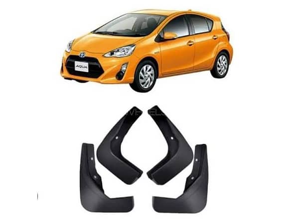 Toyota Aqua Mud Flaps - Splash Guard Set of 4 in Black