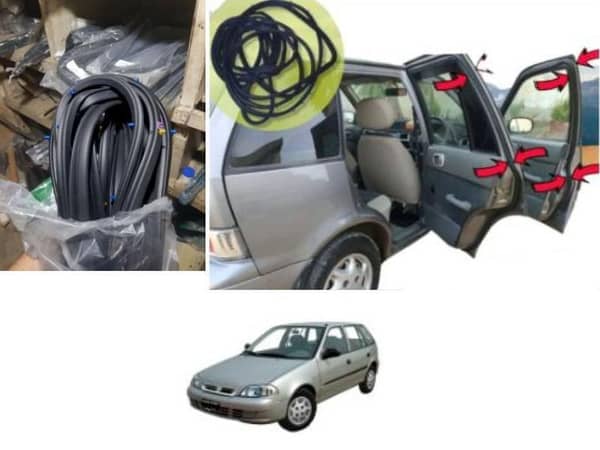 Suzuki Cultus 1999-2013 Door Rubber | 4  Pieces Set | Gate Rubber | Door Sealing