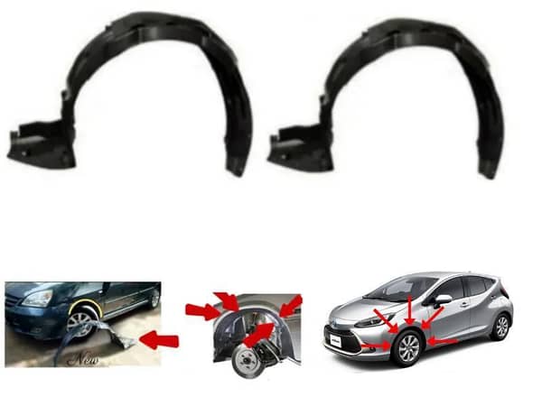 Fender Shield Set for Toyota Aqua 2012-2021 | 2 Pieces