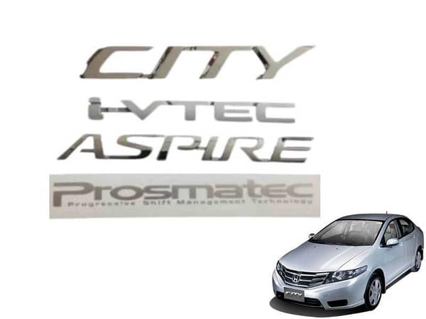 Honda City Aspire 2009-2023 Rear Monograms