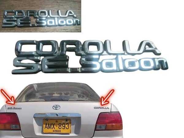 Toyota Corolla SE 1994-2008 Saloon Emblem - 2 Pcs