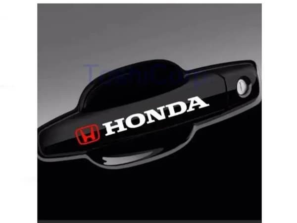 Honda Door Handles Sticker  4 Pieces  Universal
