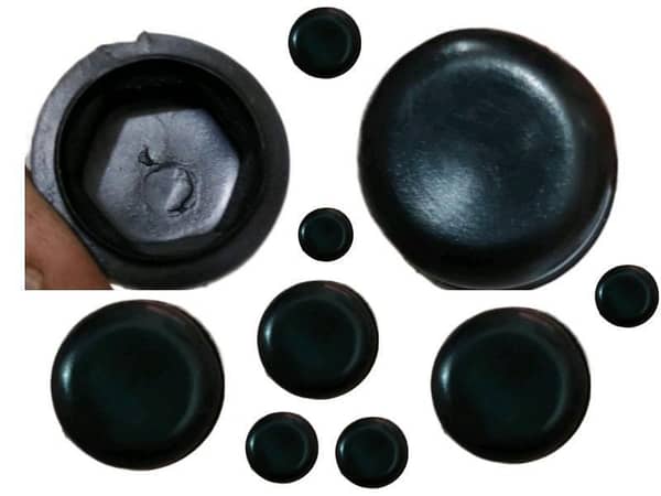 10-Pack of Universal Plastic Nut Cover Bolt Caps | Hexagon Dome Protection