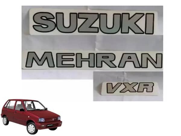 Suzuki Mehran VXR Monogram Sticker | 3 Pieces |