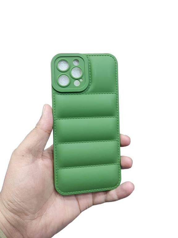 iPhone 15 Pro Max ( iPhone 15 Pro Max ) Back Cover Soft Puffer Down Jacket Case with camera protection Back Cover