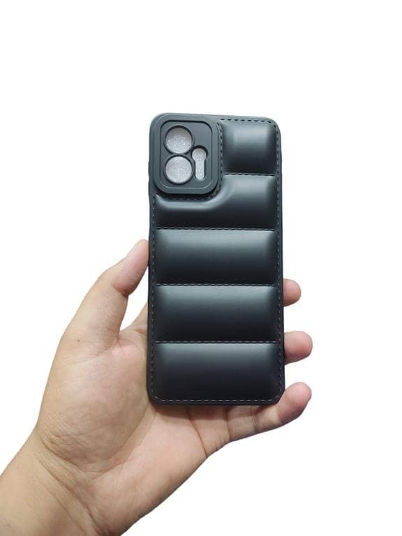 Motorola Moto G23 Soft Puffer Jacket Back Cover with Camera Protection