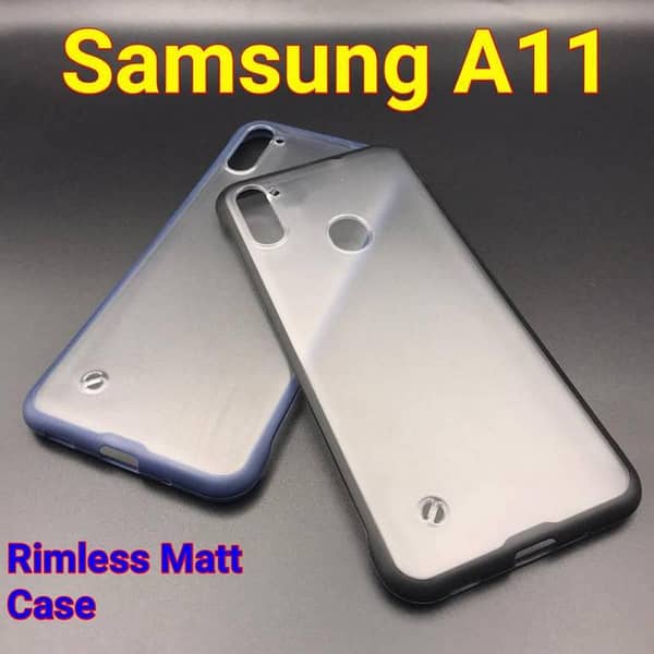 Rimless Design Case for Samsung  A11 Matte Scrub Hard PC Shockproof Back Cover For Samsung Galaxy A11