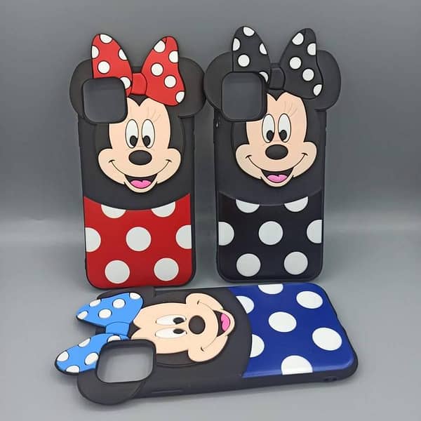 iPhone 11 Pro Back Cover Mickey Mouse Cartoon Case Hello Kitty Type