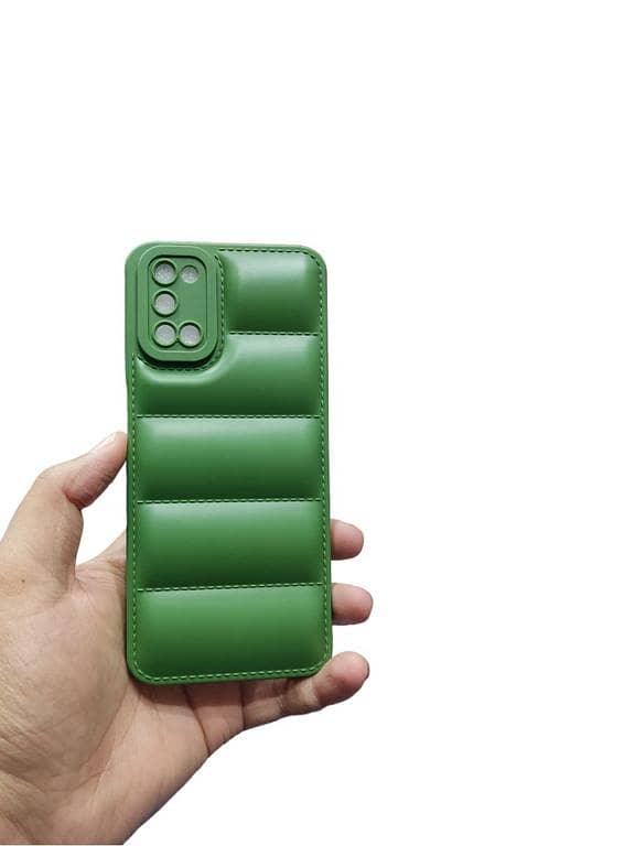 OPPO A52 / A92 Puffer Camera Protection Back Cover in Soft Matt Finish