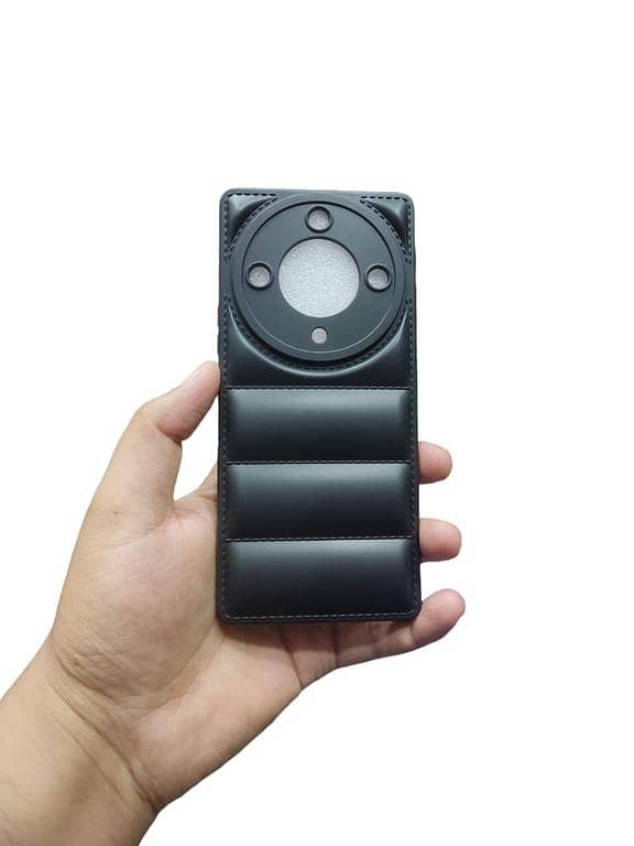 Honor X9A Back Cover Soft Puffer Down Jacket Camera Protection Phone Case