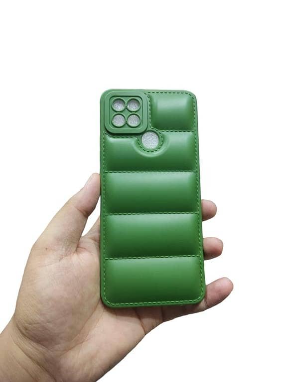 OPPO A15 / A15s  Soft Puffer Printed Case Down Jacket Back Cover Phone Case
