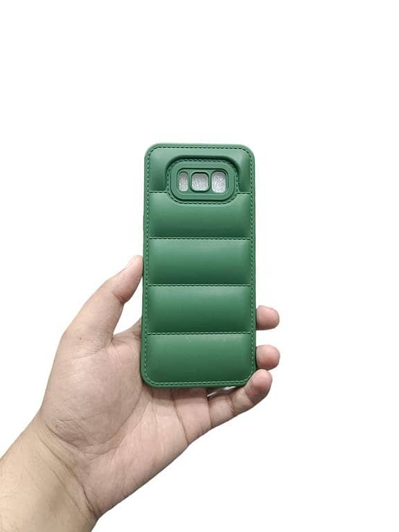 Samsung Galaxy S8 Back Cover Soft Puffer Down Jacket Camera Protection Phone Case