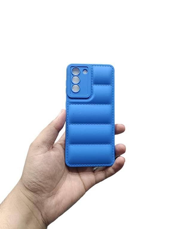 Samsung Galaxy S21 Back Cover Soft Puffer Down Jacket Camera Protection Samsung Galaxy S21 Phone Case