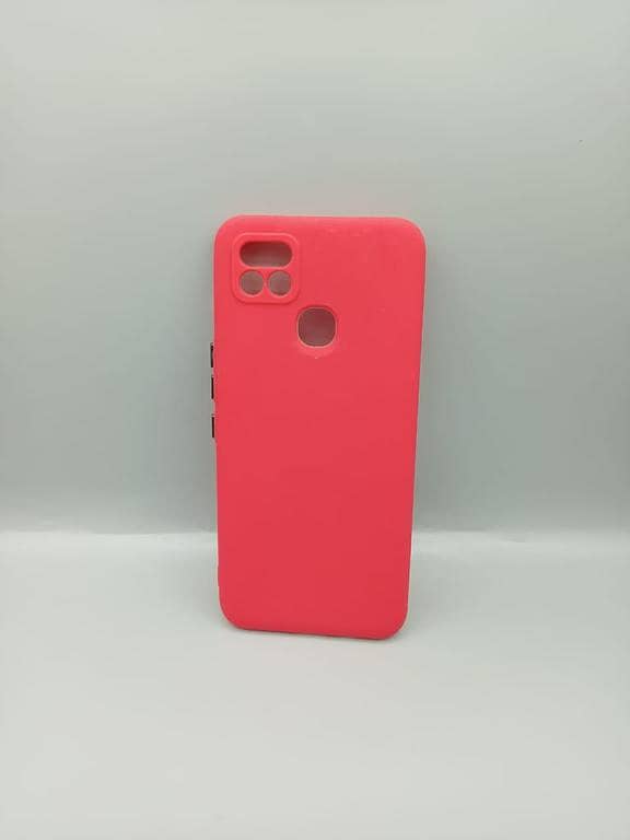 Infinix Hot 10i / Smart 5 Pro Soft Matt Color Button  Camera Protection TPU Design Case Matte Scrub Shockproof Back Cover