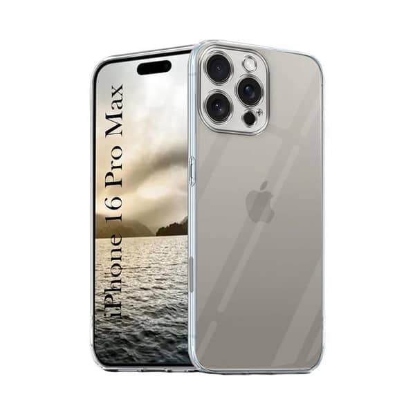 IPhone 16 Pro Max Back Cover Soft Dust Plug transparent TPU Camera Protection Shockproof Phone Case IPhone 16 Pro Max