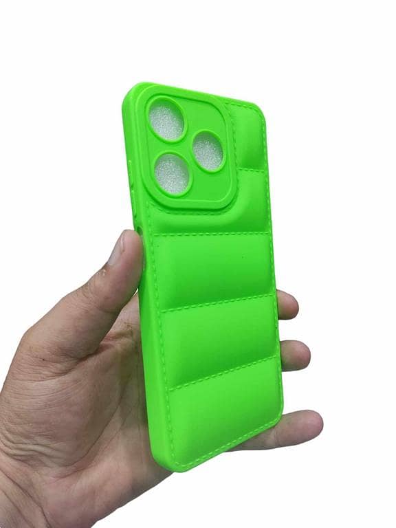 Tecno Spark 10C / Spark 10 Soft Puffer Down-Jacket Matt Back Case Cover