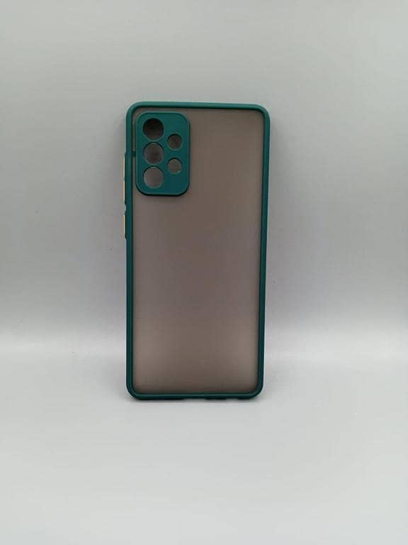 Samsung A72 PC Matt Color Button  Camera Protection TPU Design Case Matte Scrub Shockproof Back Cover