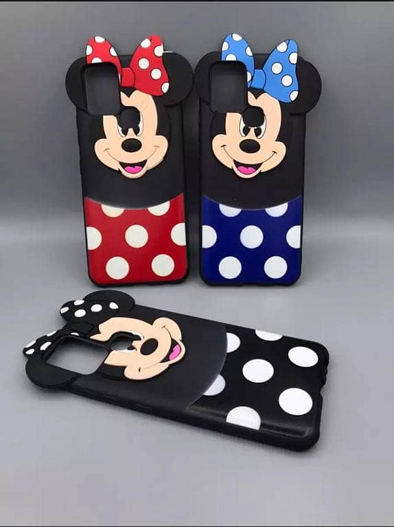 Infinix Hot 10s Back Cover Mickey and Minnie Mouse Hello Kitty Cartoon Case