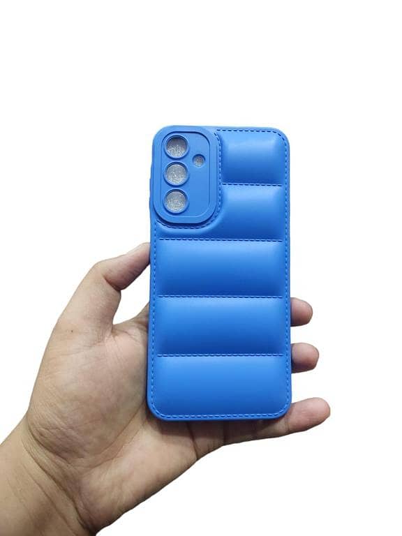 Samsung Galaxy A25 Back Cover Soft Puffer Camera Protection Down Jacket Phone Case