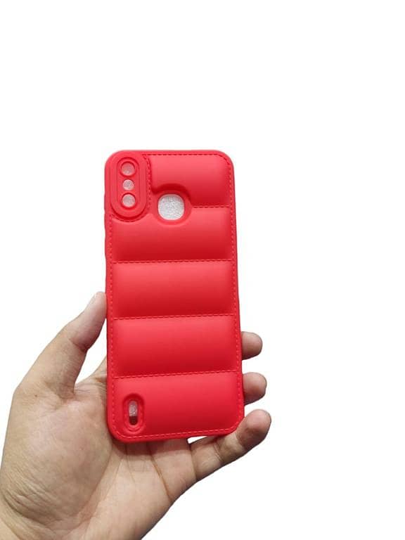 Infinix Smart 4 Back Cover Soft Puffer Down JAcket Phone Case