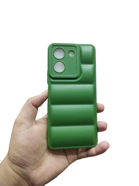 Vivo Y36 / Y27s Phone Case  Soft Puffer Down Jacket Camera Protection Back Cover