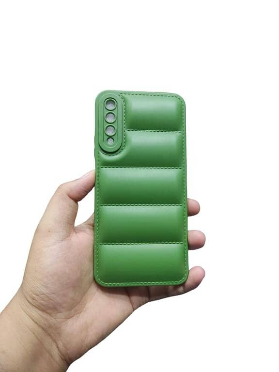 Huawei Y9s Back Cover Soft Puffer Down Jacket Camera Protection Phone Case