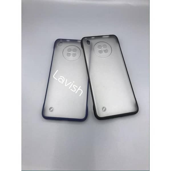 Huawei Y9A Rimless Design Case Matte Scrub Hard PC Shockproof Back Cover Framless