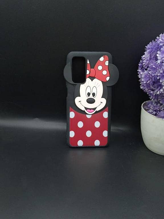 Mi 10T Back Cover Mickey and Minnie Mouse Hello Kitty Cartoon Case