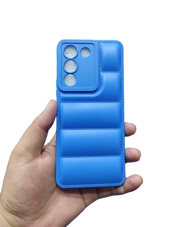 Vivo V29E 5G ( V29e 5G ) Soft Puffer Down Jacket Matt Back Case Cover