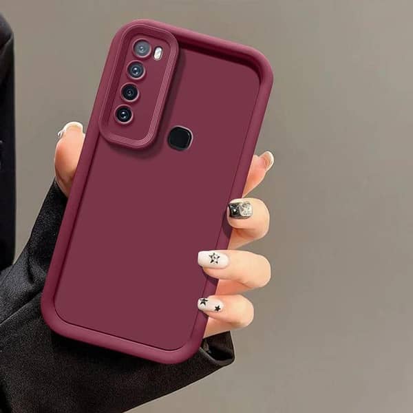 Tecno Spark 5 Pro / Camon 15 / Infinix Hot 9 Back Cover Soft Matt Solid Official Anti Shock Camera Protection Phone Case