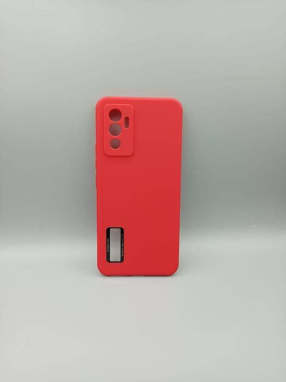 Vivo V23e ( V23E ) Soft Matt Color Button  Camera Protection TPU Design Case Matte Scrub Shockproof Back Cover