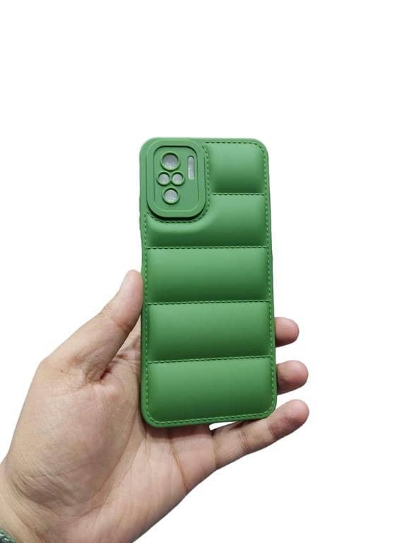 Soft Puffer Case for Redmi Note 10, Note 10s, and Note 10 4G - Down Jacket Back Cover