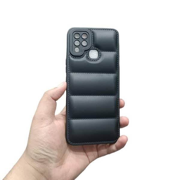 infinix Hot 10s Back Cover Soft puffer Down Jacket Camera Protection Phone Case