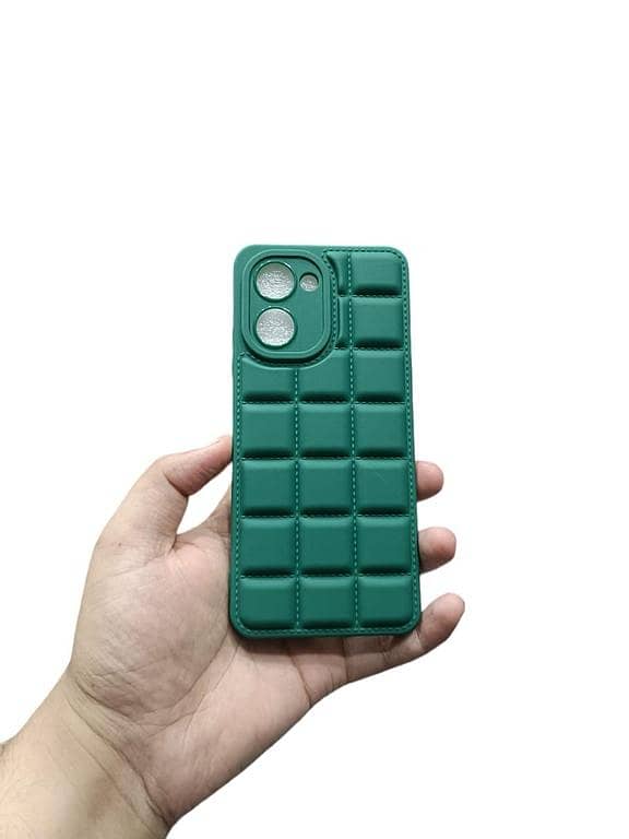 Realme C33 Soft Puffer Cover Down Jacket Camera Protection Phone Case