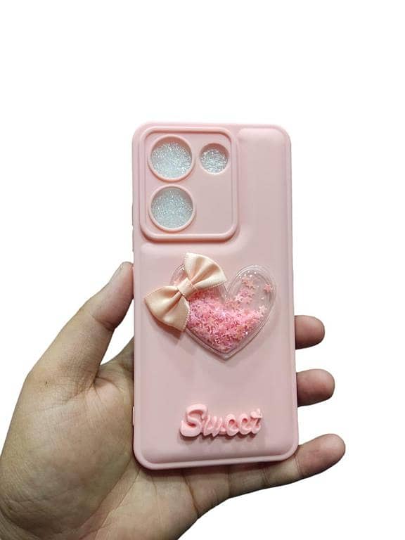 Tecno Camon 20 / Camon 20 Pro Shiny Soft Sides Gloomy Bear Glitter Back Cover
