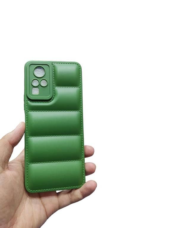 Infinix Zero X Pro Back Cover Case - Soft Puffer Jacket Design for Camera Protection