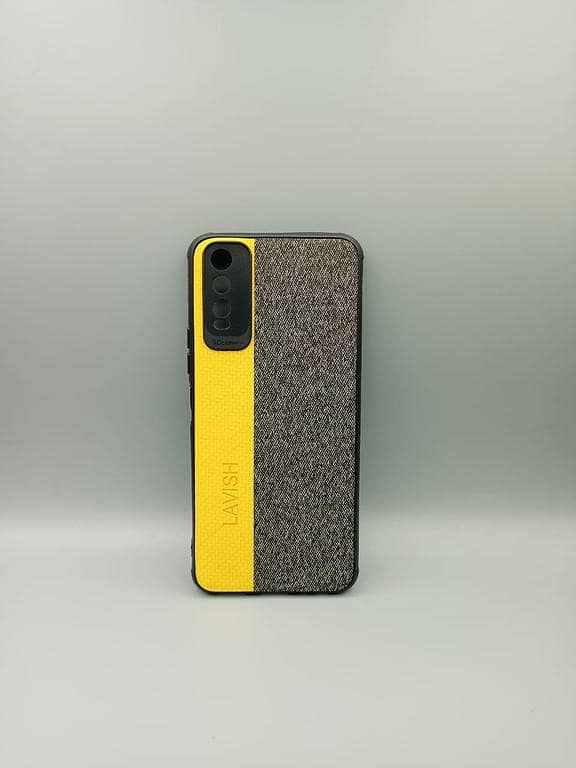 Vivo_ Y20 / Y20s / Y20G / Y12S / Y12A Lavish Soft Fabric Double Color Premium Design Leather Case
