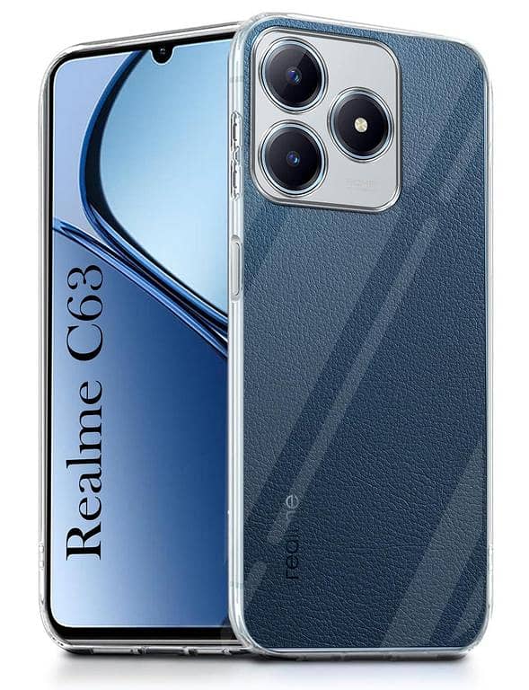 Realme C63 4G Back Cover Soft Transparent Camera Protection Realme C63 4G Phone Case