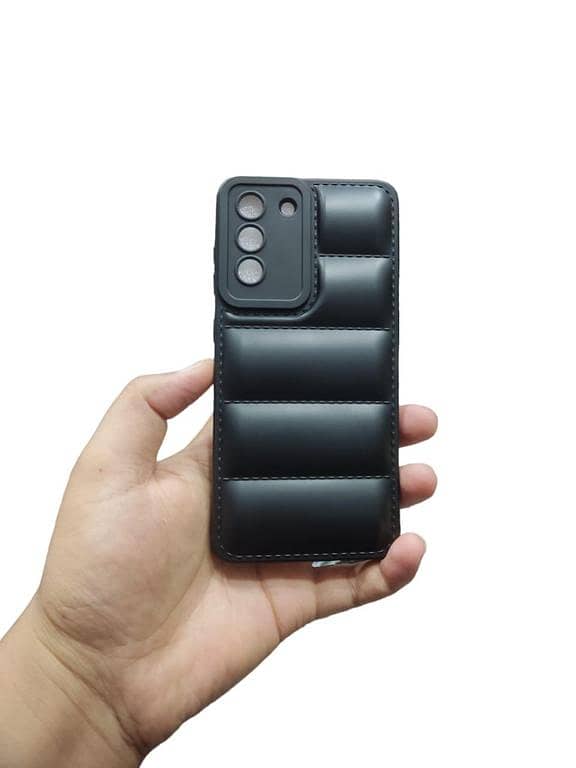 Samsung Galaxy S21FE ( S21 fe ) Back Cover Soft Puffer Camera Protection Down Jacket Phone Case