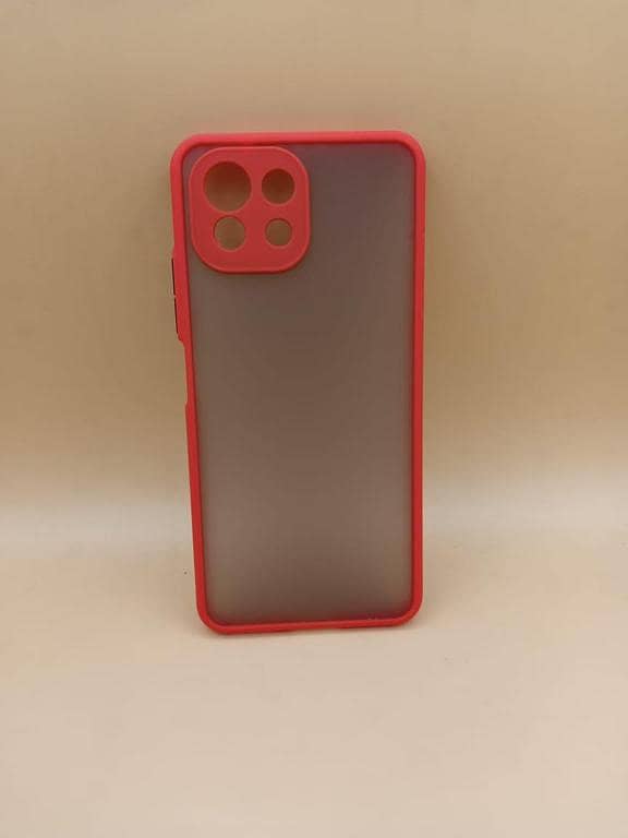 Mi 11 Lite PC Matt Color Button  Camera Protection TPU Design Case Matte Scrub Shockproof Back Cover