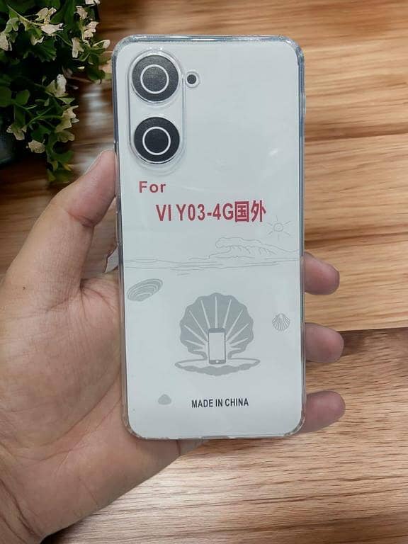 Vivo Y03 4G Back Cover with Soft Puffer Camera Protection - Down Jacket Case