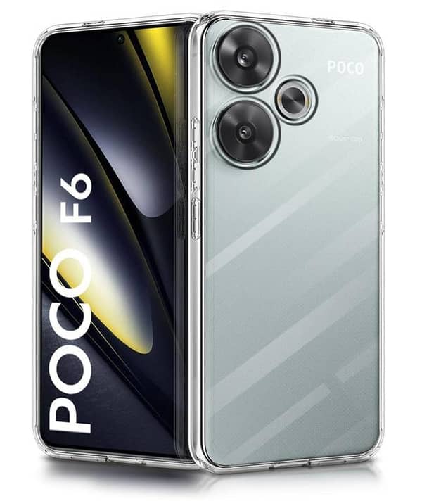 Poco F6 5G Back Cover Soft Dust Plug transparent TPU Camera Protection Shockproof Phone Case Poco F6 5G