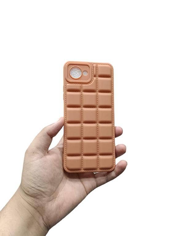 Realme C30 Soft Puffer Down Jacket Camera Protection Back Cover and Phone Case