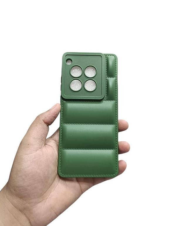 One Plus 12 5G Back Cover Soft Matt Puffer Down Jacket Bubble Camera Protection One Plus 12 5G Phone Case