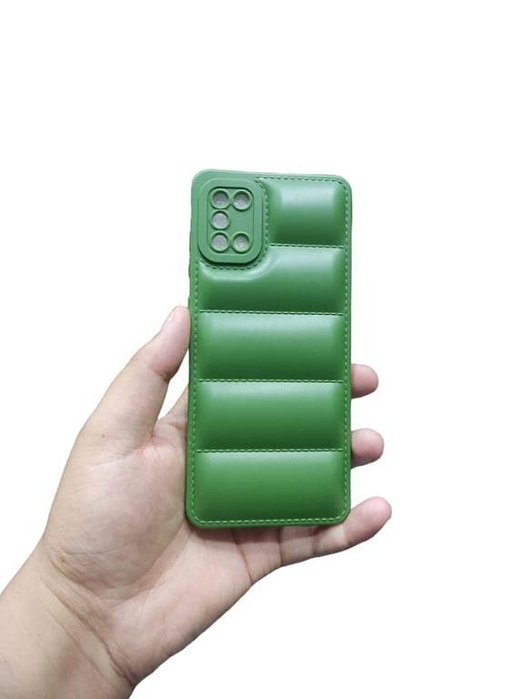 Samsung Galaxy A31 Back Cover Soft Puffer Down Jacket Camera Protection Phone Case