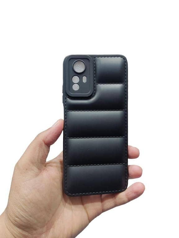 Redmi Note 12s Back Cover Soft Puffer Case Down Jacket Camera Protection Back Cover and Phone Case