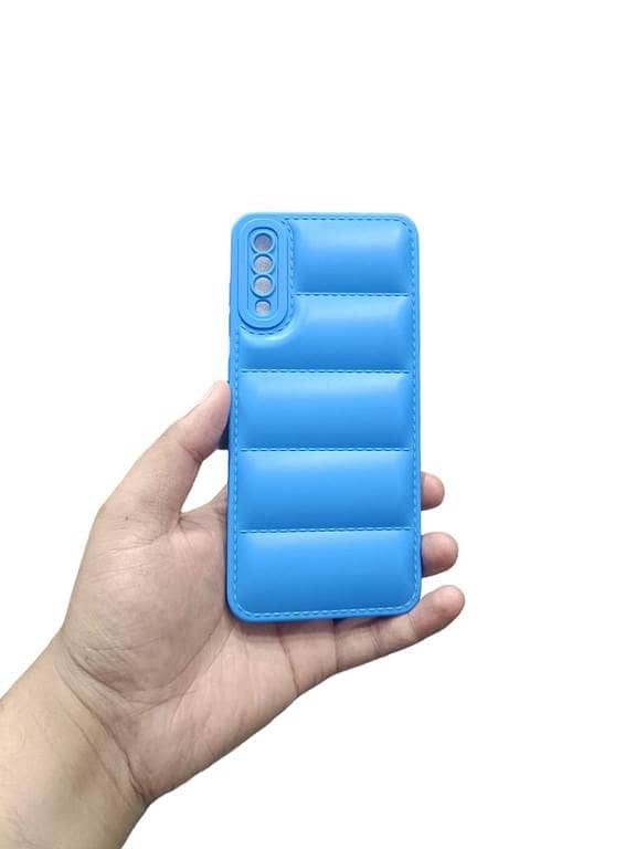 Samsung Galaxy A70 Back Cover Soft Premium Puffer Down Jacket Camera Protection Phone Case