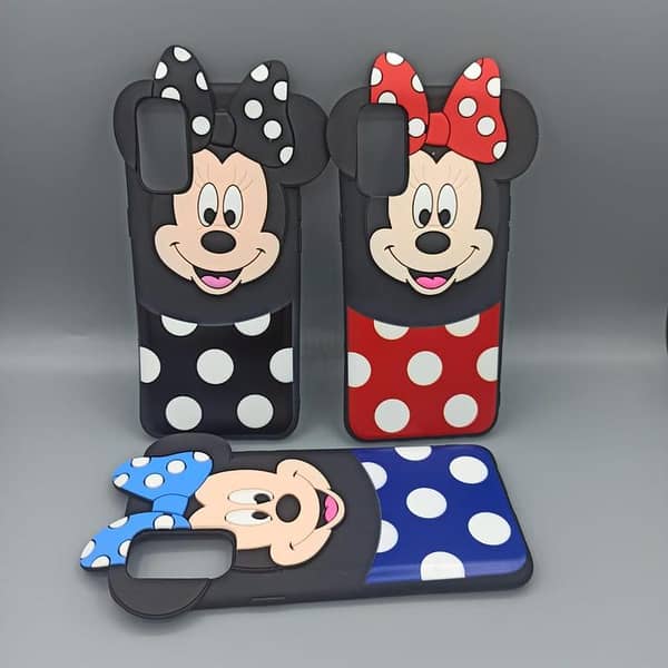 Samsung Galaxy A02s Back Cover Mickey and Minnie Mouse Hello Kitty Cartoon Case